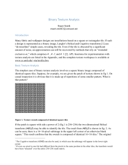 Texture Analysis a la Langlet