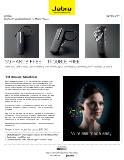 go hands-free – trouble-free