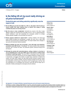 Is the falling US oil rig count really driving an oil price