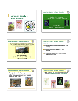 American Society of Plant Biologists