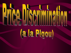 Price Discrimination