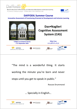 Das&bull;Naglieri Cognitive Assessment System (CAS)
