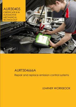 AURT304666A Repair and replace emission control systems