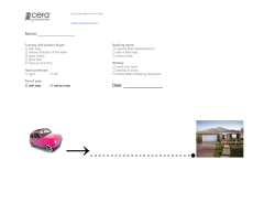 Level one writing worksheet &ndash; horizontal