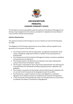 Job Description - Dunmore Community School