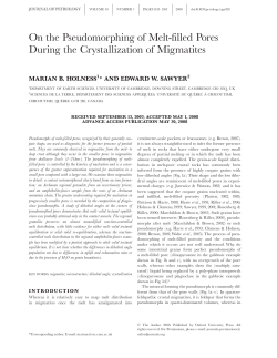 On the Pseudomorphing of Melt-filled Pores