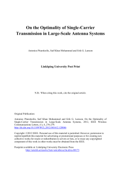 On the Optimality of Single-Carrier Transmission in