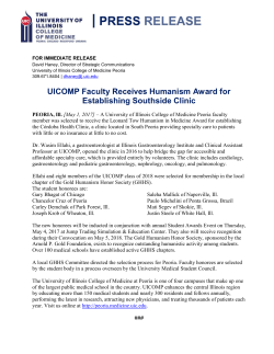 UICOMP Faculty Receives Humanism Award for Establishing