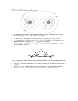 AP Physics Free Response Practice &ndash; Electrostatics 1974B5. The