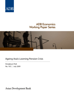 ADB Economics Working Paper Series