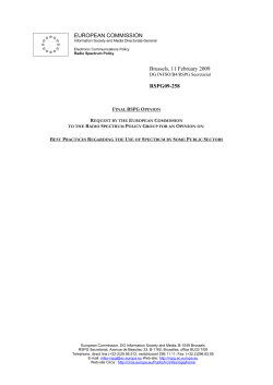 RSPG09-258 Final RSPG Opinion on Public Use Spectrum