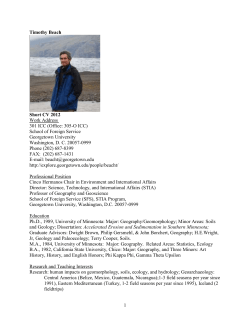 timothy beach - Georgetown University