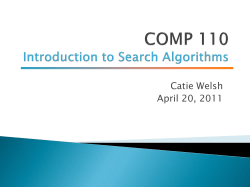 COMP 110 Strings, Console I/O