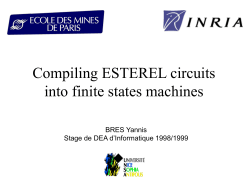 Compiling ESTEREL circuits into finite states machines