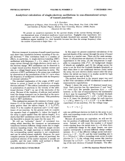 Analytical calculation of single-electron oscillations in one