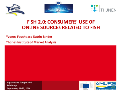fish 2.0: consumers` use of online sources related to - Th&uuml;nen
