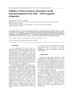 Influence of heat treatment atmosphere on the superparamagnetic