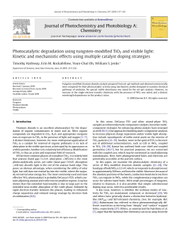 Journal of Photochemistry and Photobiology A: Chemistry