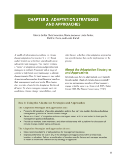 Chapter 2: Adaptation Strategies and Approaches