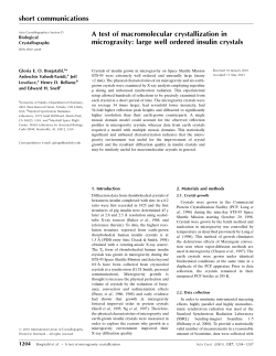 large well ordered insulin crystals