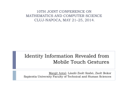 Identity Information Revealed from Mobile Touch Gestures