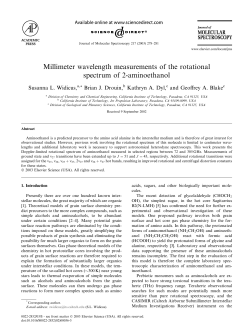Millimeter wavelength measurements of the