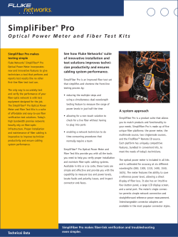 Ensure Your Cabling System Performance with Simplifiber Pro