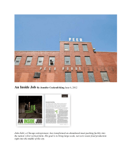 Inside Job: A Vertical Farm
