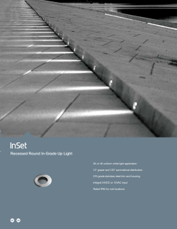 Recessed Round In-Grade Up Light