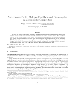 Non-concave Profit, Multiple Asymmetric Equilibria