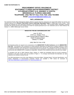 submit bid responses to - Southwest Florida Water Management