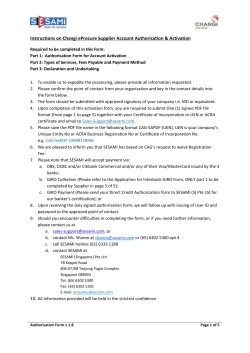 Instructions on Changi eProcure Supplier Account Authorisation