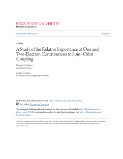 A Study of the Relative Importance of One and Two