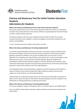 DOCX file of Literacy and Numeracy Test for Initial