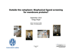 Outside the cytoplasm: Biophysical ligand screening for membrane
