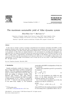 The maximum sustainable yield of Allee dynamic system