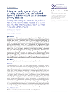 Intention and regular physical activity behavior and - fi