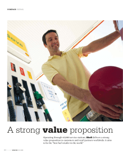 A strong value proposition