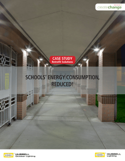 schools` energy consumption, reduced!