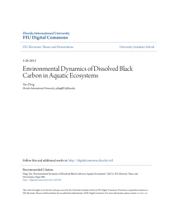 Environmental Dynamics of Dissolved Black Carbon in Aquatic