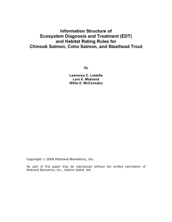 Information Structure of Ecosystem Diagnosis and Treatment (EDT