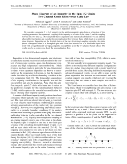 Phase Diagram of an Impurity in the Spin-1 2 Chain: Two