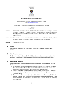 board of undergraduate studies