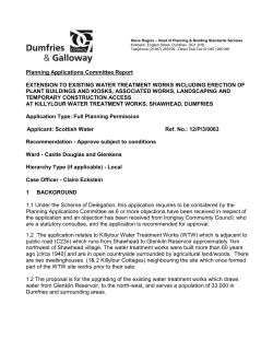 Killylour Water Treatment Works, Shawhead, Dumfries