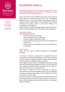 Due to the law of cause and effect every action we do with our body