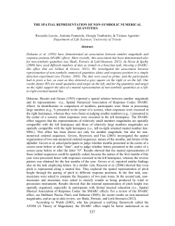 THE SPATIAL REPRESENTATION OF NON