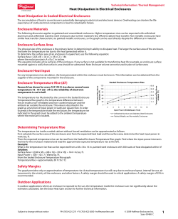 1 Heat Dissipation in Electrical Enclosures Heat