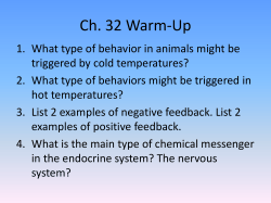Hormones and the Endocrine System
