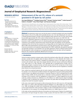 Enhancement of the net CO2 release of a semiarid grassland in SE
