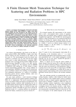 A Finite Element Mesh Truncation Technique for Scattering